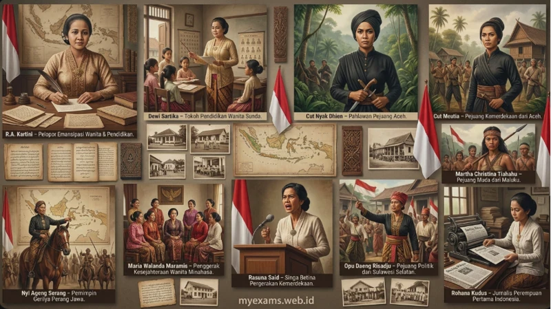 10 Pahlawan Nasional Wanita Indonesia: Biografi Singkat dan Perjuangan Emansipasi
