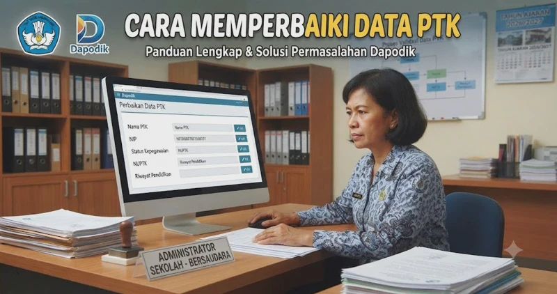 Cara Memperbaiki Data PTK di Dapodik Terbaru 2026