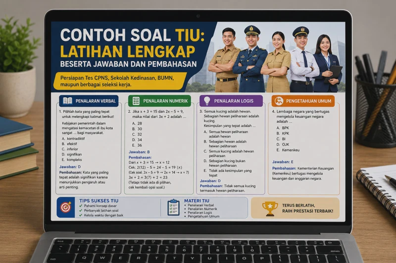 Contoh Soal TIU: Latihan Lengkap Beserta Jawaban dan Pembahasan