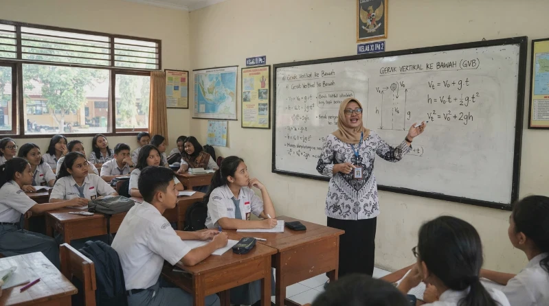 Gerak Vertikal ke Bawah: Konsep, Rumus, dan Contoh Soal Fisika Lengkap