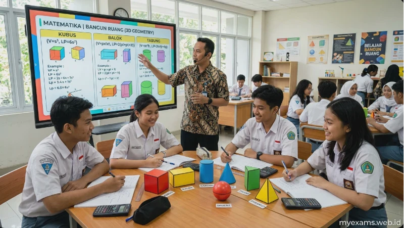 Kumpulan Rumus Bangun Ruang: Luas Permukaan, Volume, dan Contoh Perhitungannya